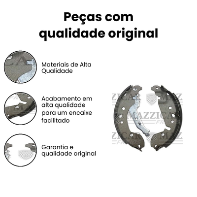 Sapata de Freio Traseira com Haste Logan Sandero - Imagem 3
