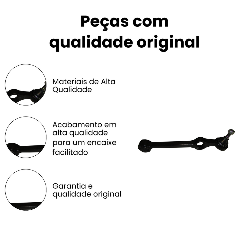 BRAÇO SUSPENSÃO DIANTEIRO DIREITO/ESQUERDO FIAT BRA3029 - Imagem 3