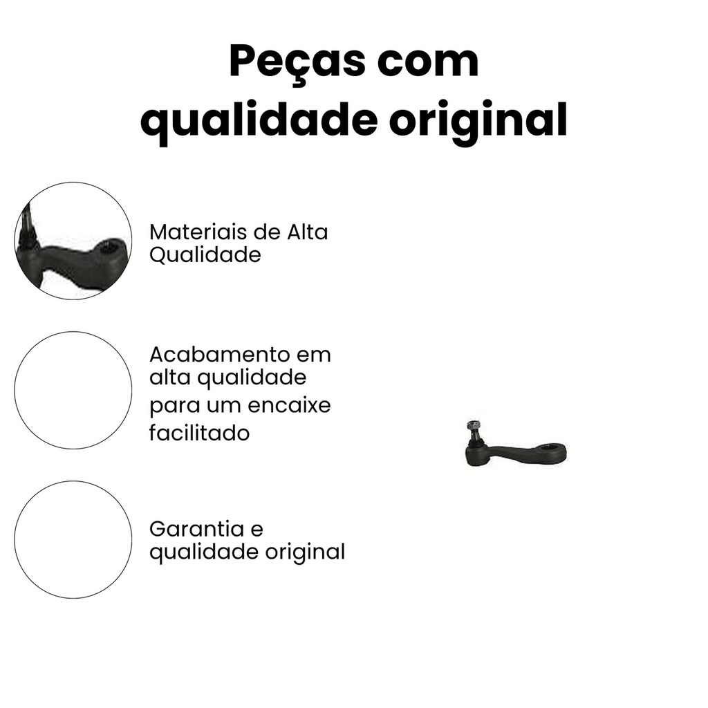 BRAÇO PITMAN DIANTEIRO ESQUERDO CHEVROLET BRP0461 - Imagem 3