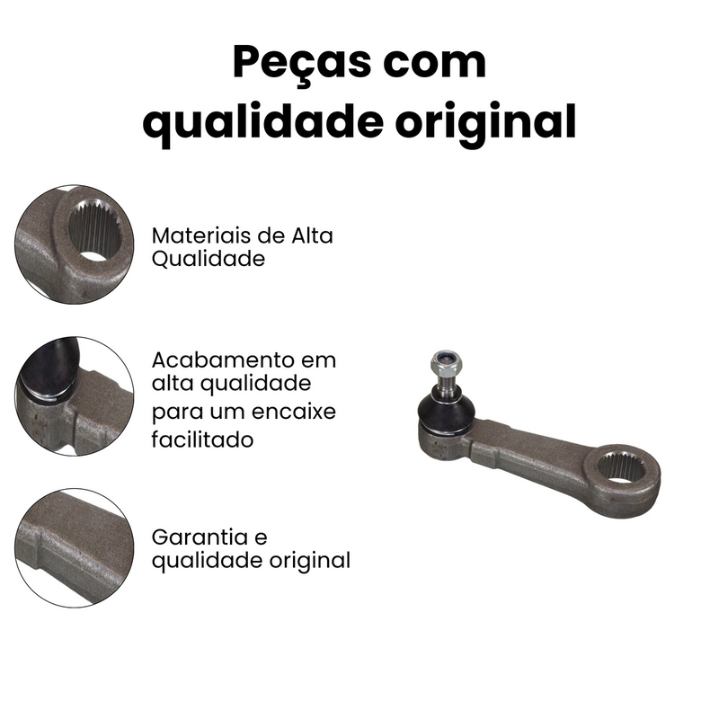 Braço Pitman Mitsubishi L200 2003-2011 Pajero Sport 1999-200 - Imagem 3