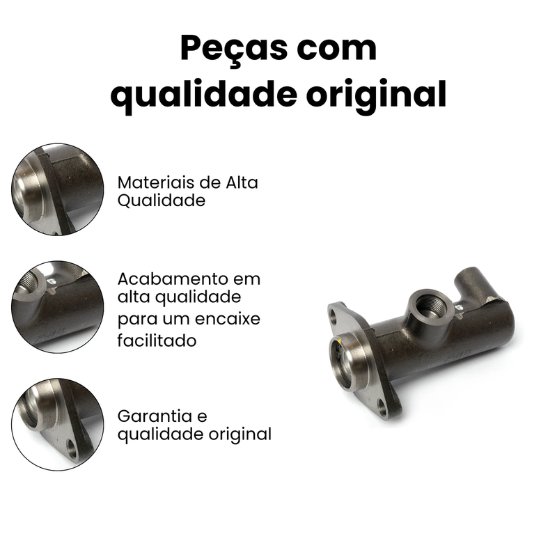 Cilindro Mestre Freio Controil Alumínio Alta Resistência Volkswagen 6.90 (1982-1986) - Imagem 3