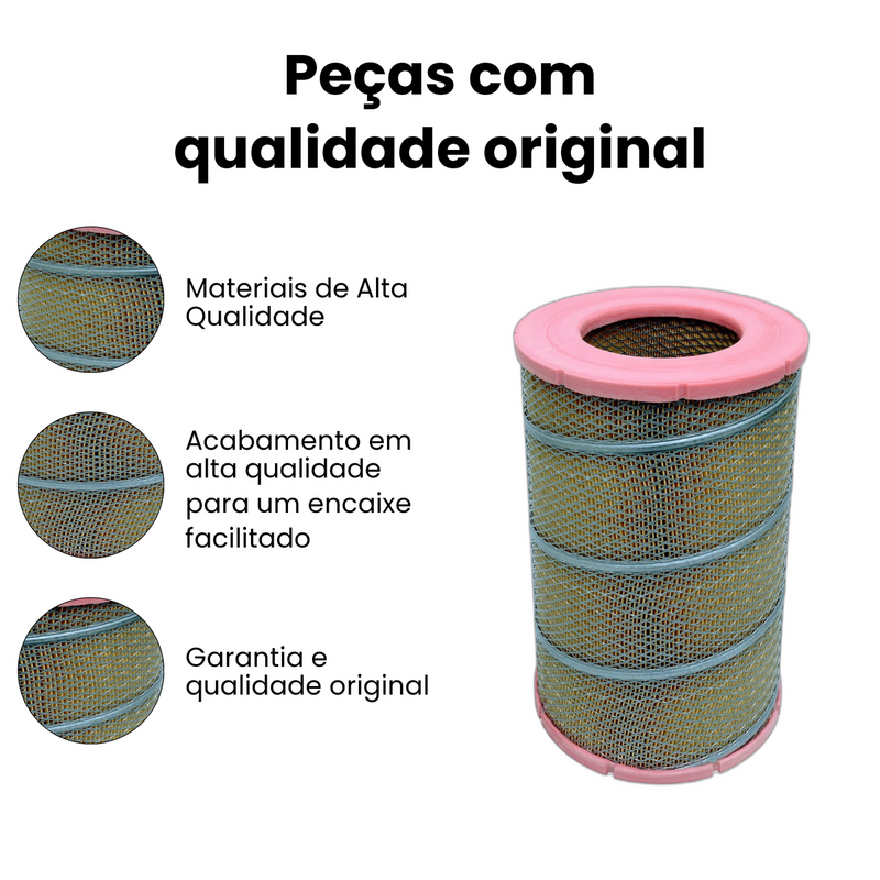 Filtro Ar Iveco Tector 2001-2009 EuroCargo 2001-2006 - Imagem 3