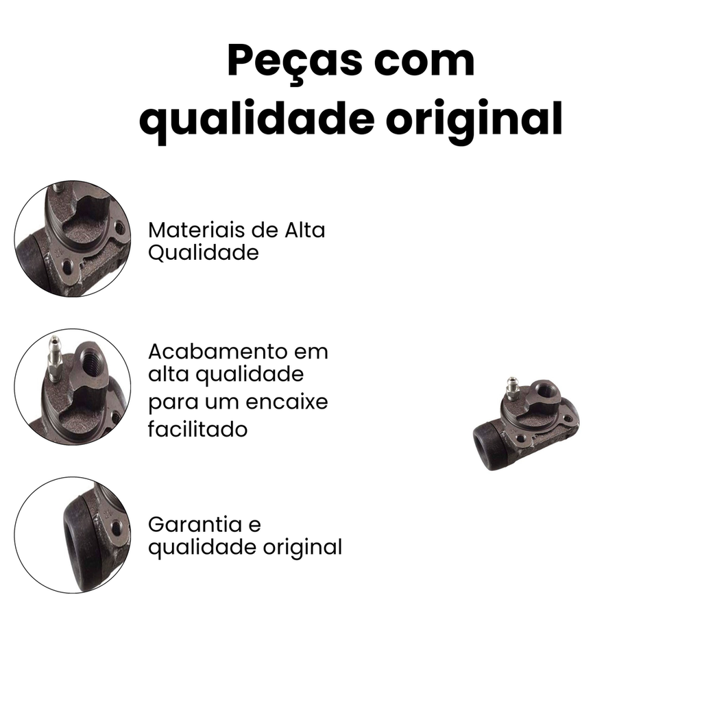 Cilindro Roda de Freio Peugeot 206 207 - Imagem 3