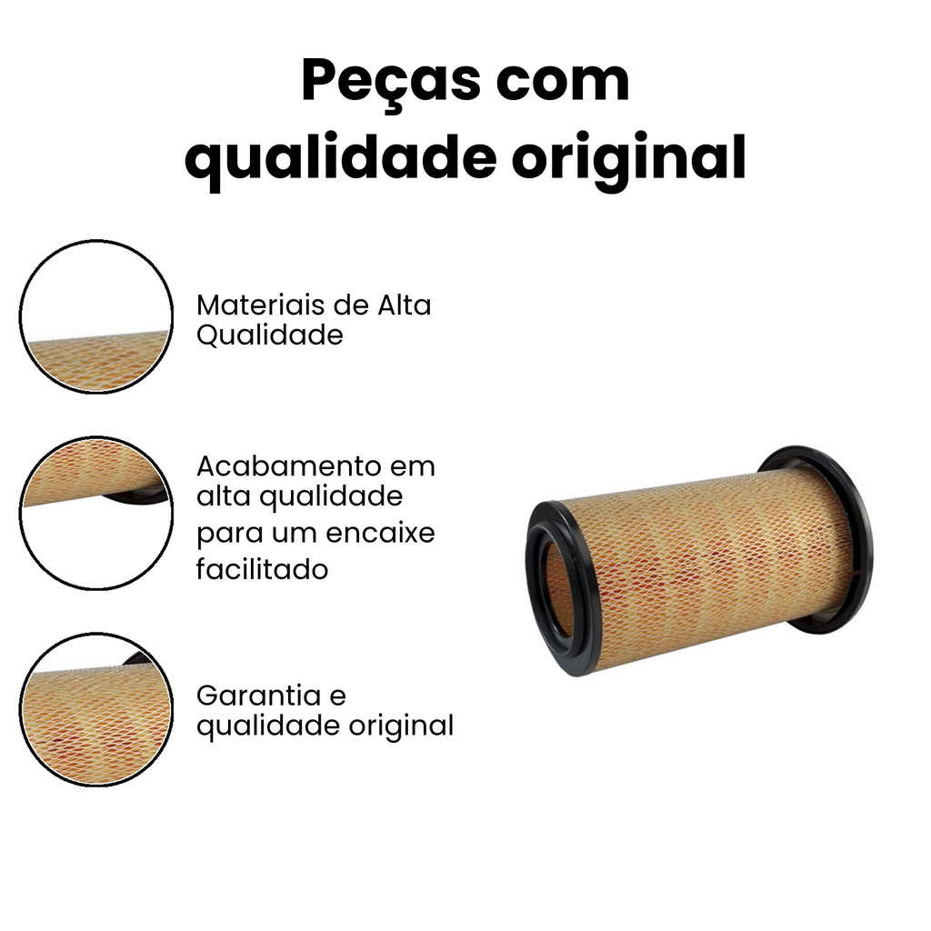 FILTRO AR Mercedes Cargo 1317/1722/815 2000-2008 - Imagem 3