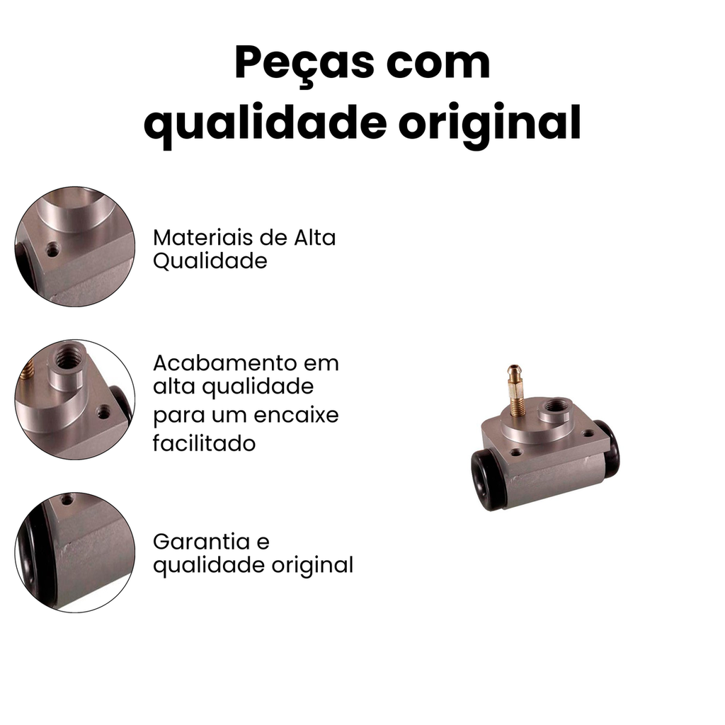 Cilindro Roda Traseiro Renault R19 Peugeot 207 - Imagem 3