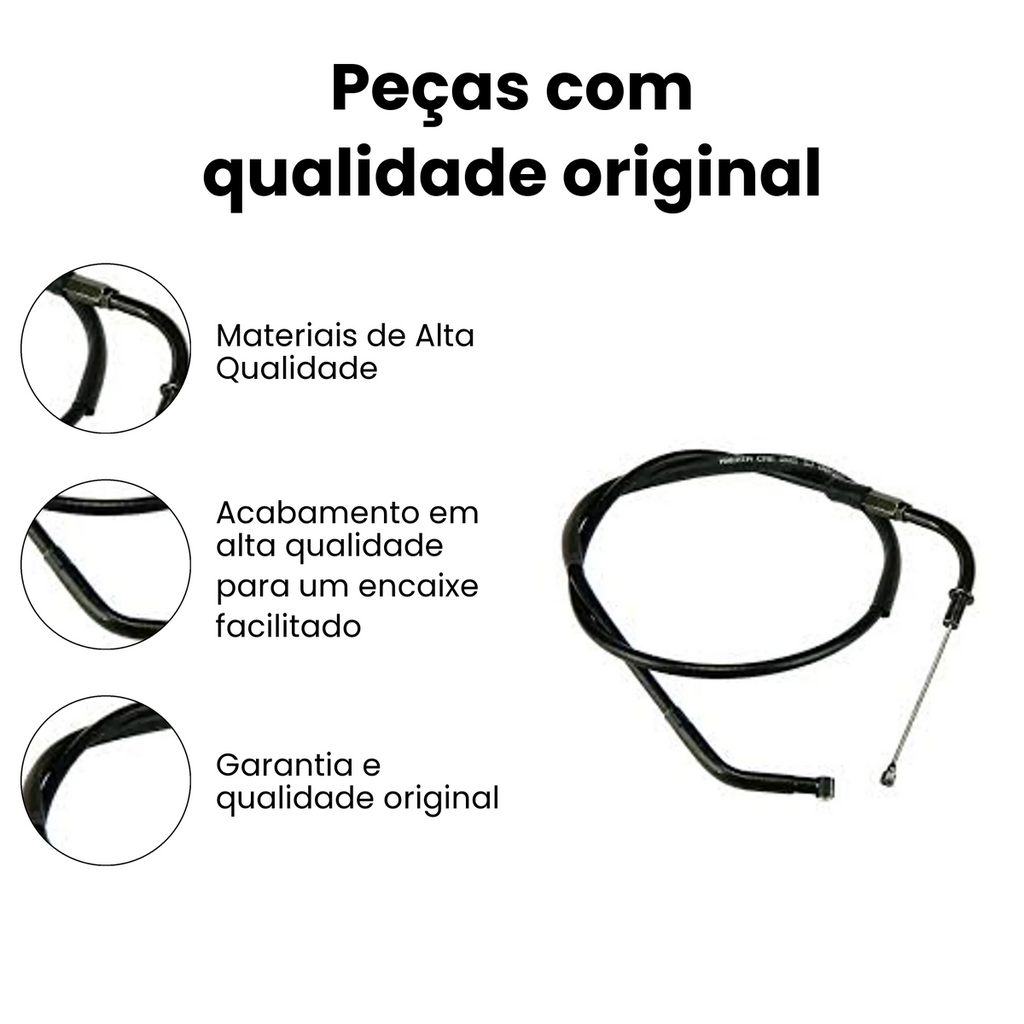 Cabo Embreagem YBR 125 Factor YS 150 Fazer 2013/18 - Imagem 3