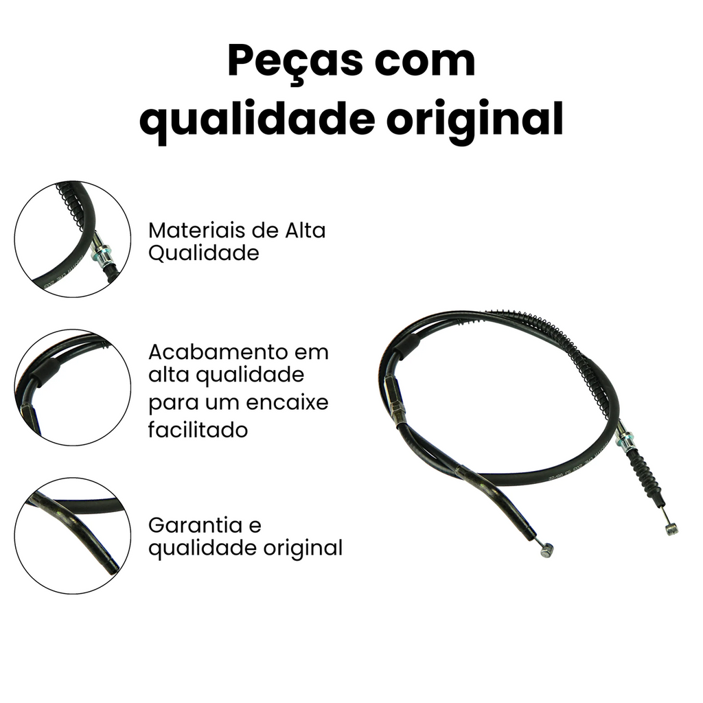 Cabo Embreagem Yamaha YBR 125 Factor 2009 a 2016 - Imagem 3