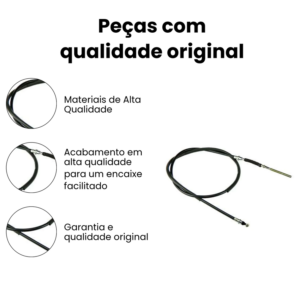 CABO FREIO BIZ125/BIZ100 2012 a 2015/BIZ110I 2016 a 2022 - Imagem 3