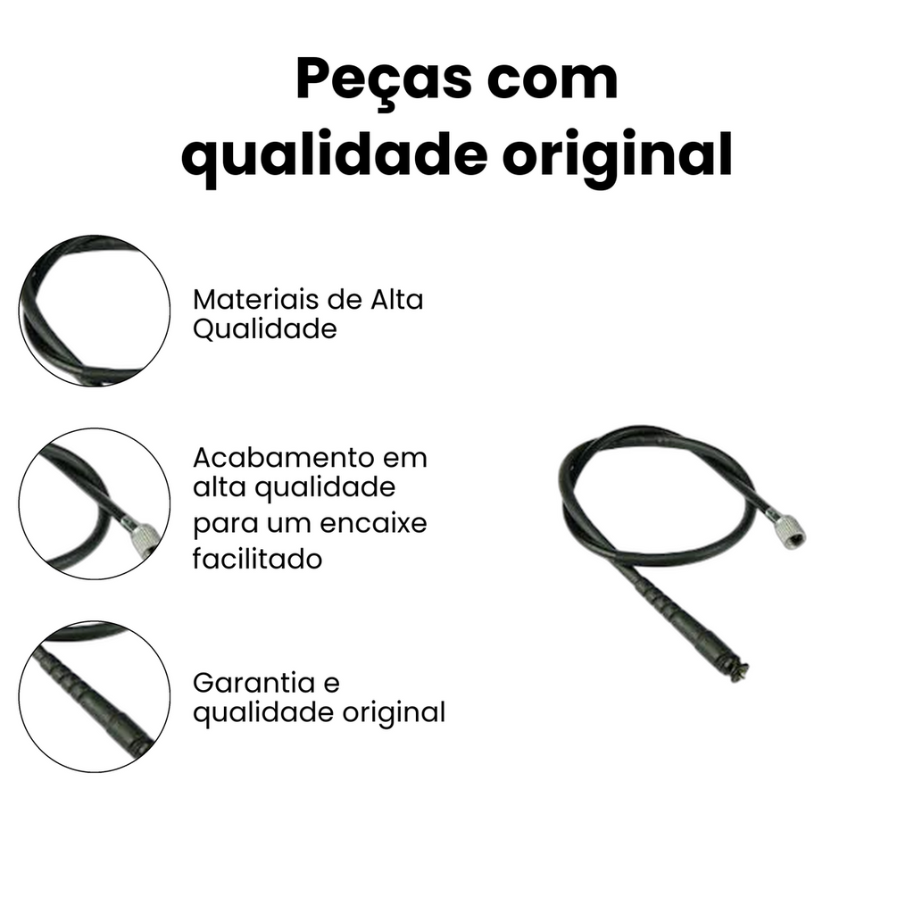 Cabo Velocímetro Honda CG 125 Fan NXR 125 Bros 00/08 - Imagem 3
