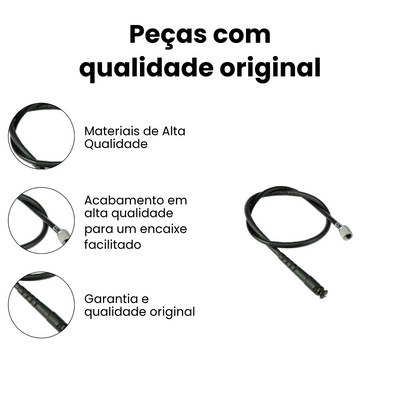 Cabo Velocímetro Honda CG 125 Fan NXR 125 Bros 00/08 - Imagem 3