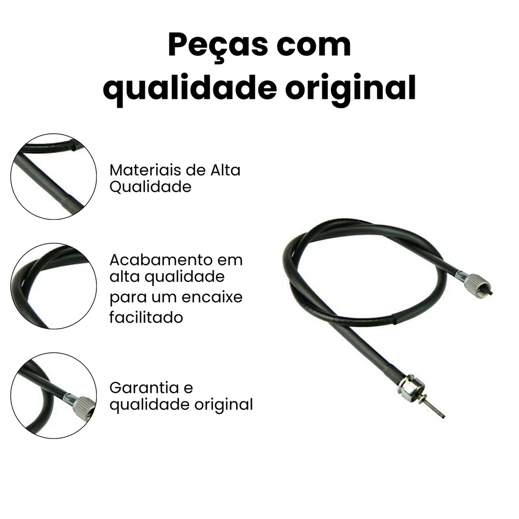 Cabo Velocímetro YBR125E anos 2000 e 2001 Original Yamaha - Imagem 2