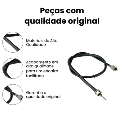 Cabo Velocímetro YBR125E anos 2000 e 2001 Original Yamaha - Imagem 3