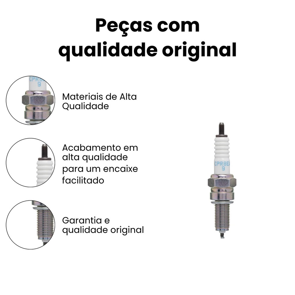Vela de Ignição NXR 150 125 Bros CB 500F 2006-2022 - Imagem 3