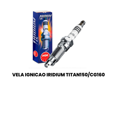 Vela de Ignição Iridium Titan 150/CG160 CBX250 CBR - Imagem 2