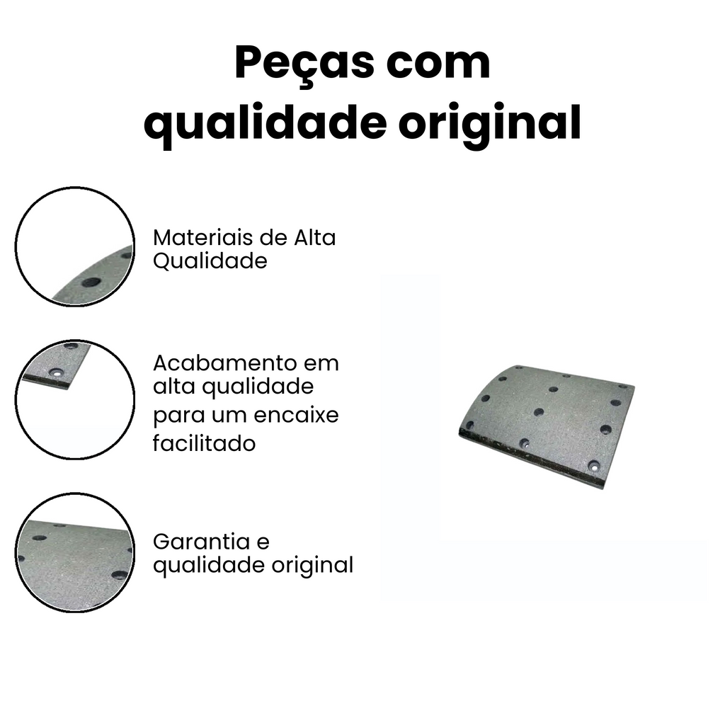 LONA FREIO TRASEIRO Cargo 815/13180 98-07 - Imagem 3