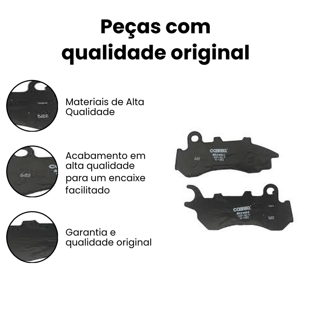 Pastilha de Freio Dianteira CG 160 Fan Titan 2015-2021 - Imagem 3