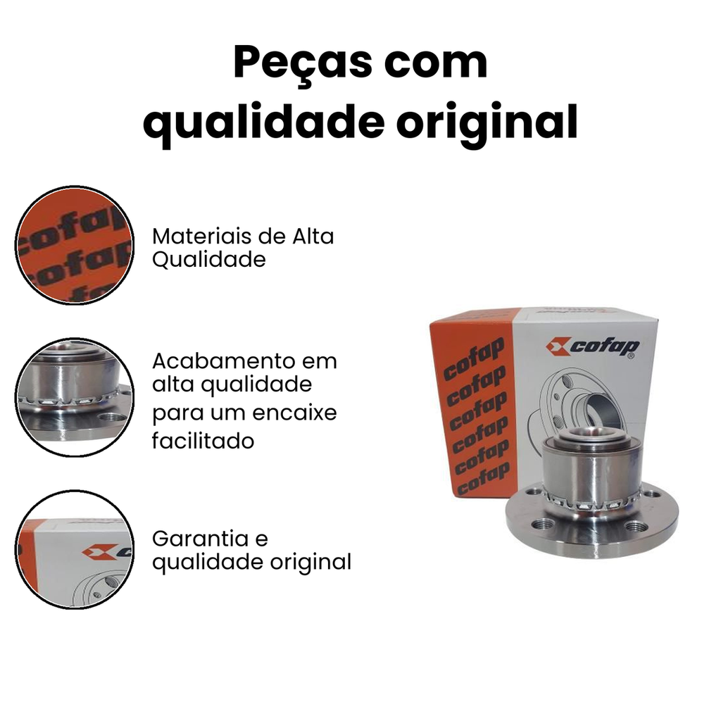 Cubo de Roda Dianteiro c/ ABS NGK - Fox Fox - Imagem 3