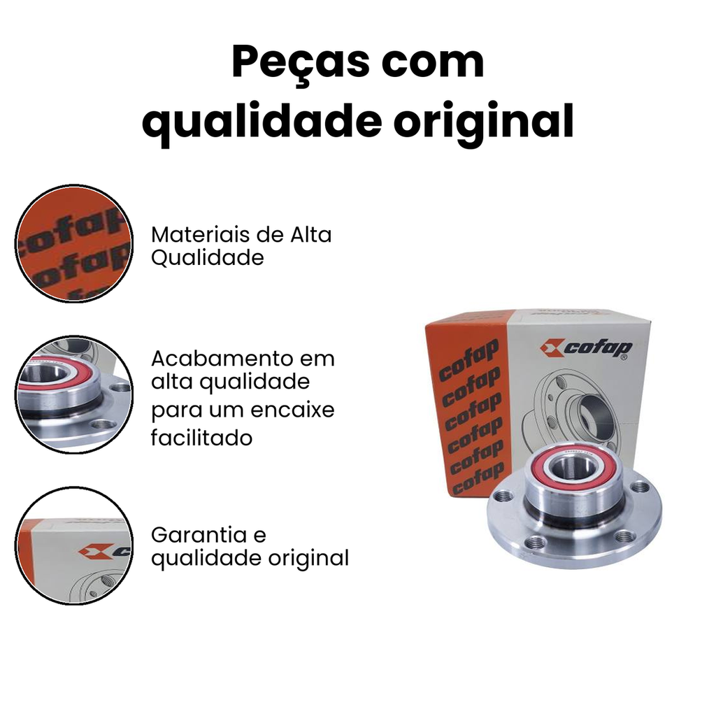 Cubo Roda Traseiro s/ ABS POLO - COFAP (CRC01006) - Imagem 3