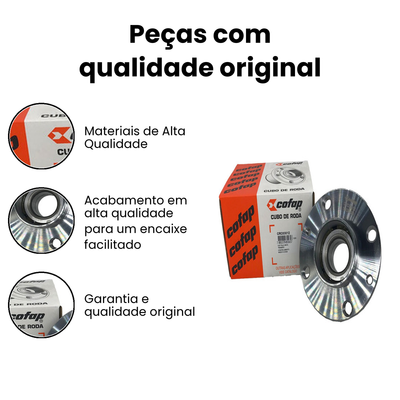 Cubo Roda Traseiro c/ ABS COFAP - Stilo Marea - Imagem 3