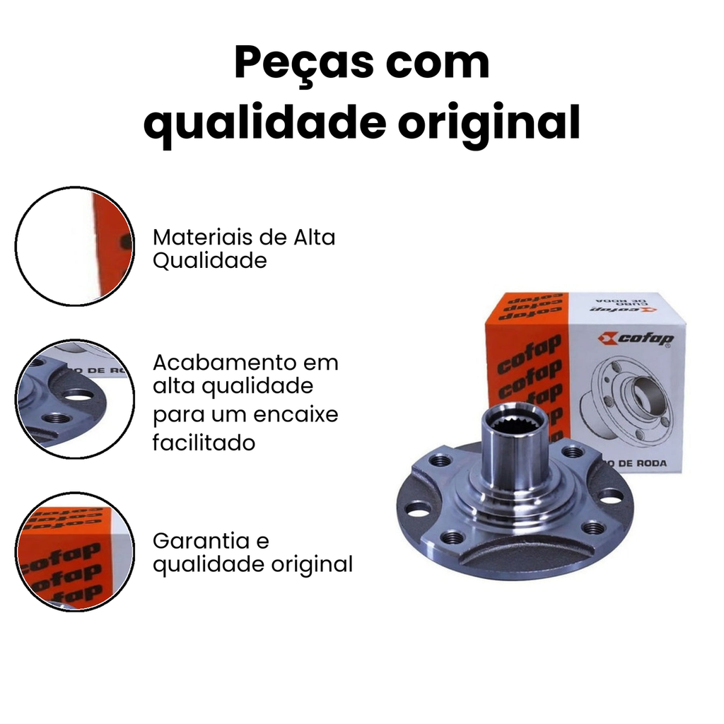 Cubo de Roda Dianteiro Sem ABS Agile Corsa - Imagem 3
