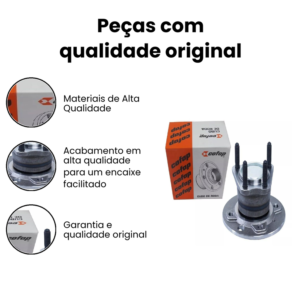 Cubo de Roda Traseiro SEM ABS Astra Montana - COFAP - Imagem 3