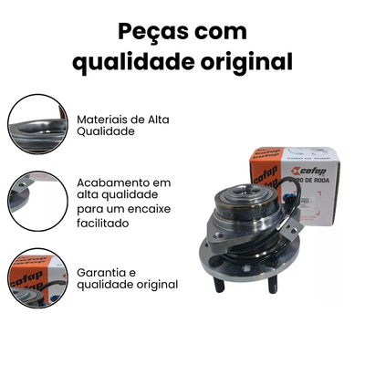 Cubo Roda Dianteiro c/ ABS COFAP S10 Blazer - Imagem 3