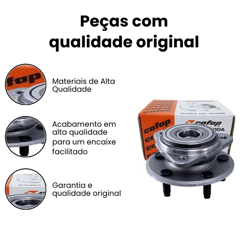 Cubo Roda Dianteiro Sem ABS - Ranger - Cofap - Imagem 3