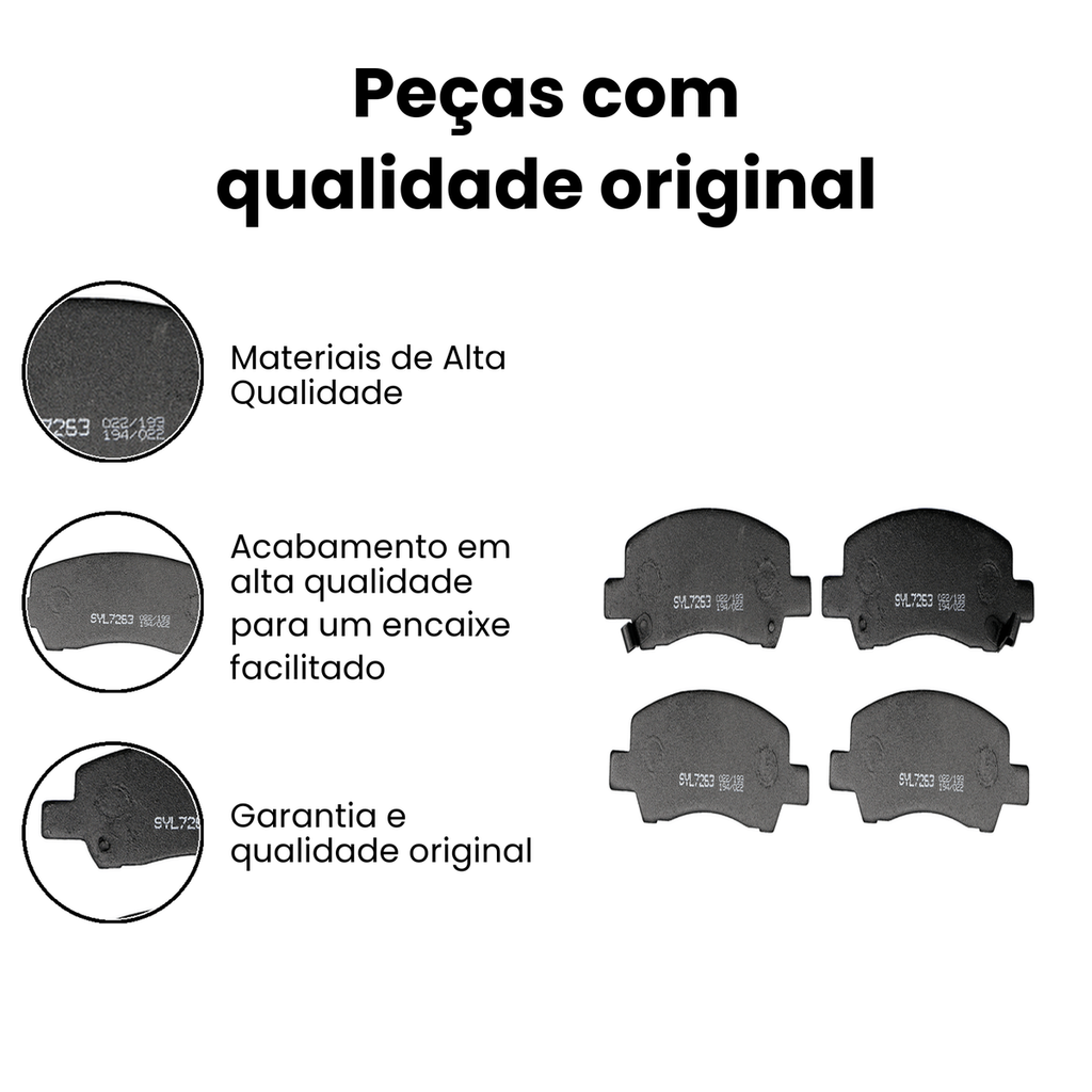 Pastilha de Freio Dianteira Cerâmica - Fox, Crossfox - Imagem 3