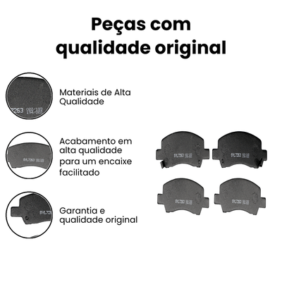 Pastilha de Freio Dianteira Cerâmica - Fox, Crossfox - Imagem 3