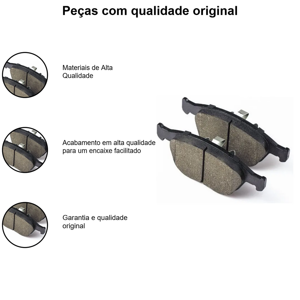 Pastilha Freio Dianteiro Cerâmica Hilux SW4, WRX STI, Evo, S10 e mais - Imagem 4