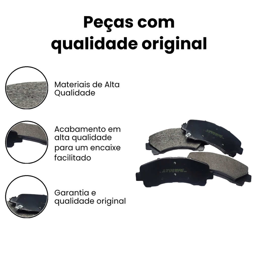 Pastilha de Freio Dianteira Cerâmica S10 - Speed Brake - Imagem 3