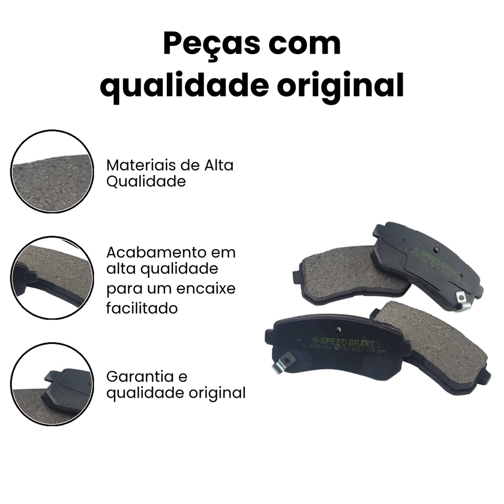 Pastilha de Freio Traseiro Cerâmica I30 Cerato - Imagem 3