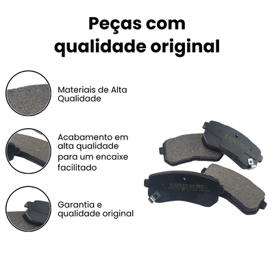 Pastilha de Freio Traseiro Cerâmica I30 Cerato - Imagem 3