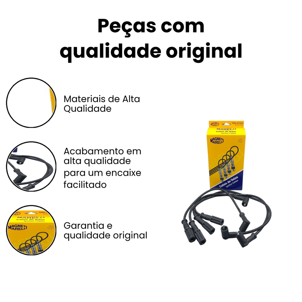 Cabo de Vela de Ignição Magneti Marelli Strada - Imagem 3