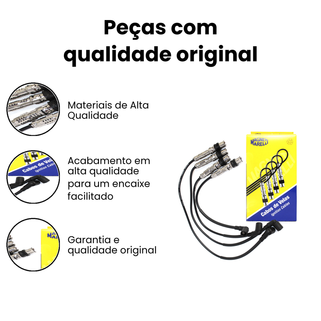 Cabo de Vela de Ignição Magneti Marelli Crossfox Saveiro - Imagem 3
