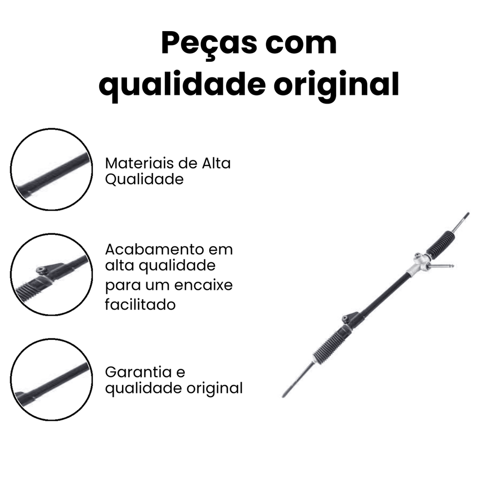 Caixa Direção Mecânica c/ Axial Fiesta INDISA - Imagem 3