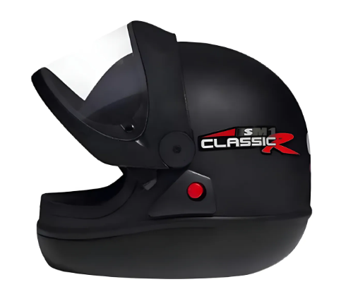 Capacete San Marino Preto Fosco