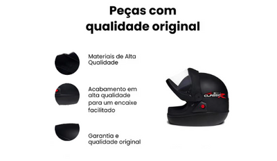 Capacete San Marino Preto Fosco - Imagem 4