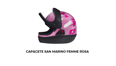 Capacete San Marino Femme Rosa - Imagem 2