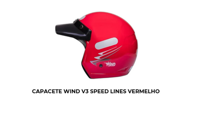 Capacete Wind V3 Speed Lines Vermelho - Imagem 2