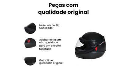 Capacete San Marino Speed Classic Preto Fosco - Imagem 4