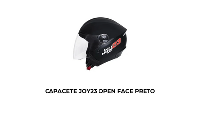 Capacete Joy23 Open Face Preto Fosco - Imagem 2