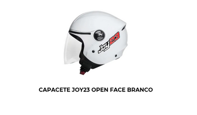 Capacete Joy23 Open Face Branco - Imagem 2