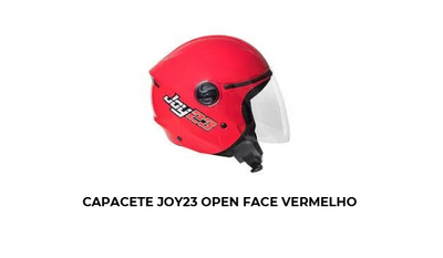 Capacete Joy23 Open Face Vermelho - Imagem 2