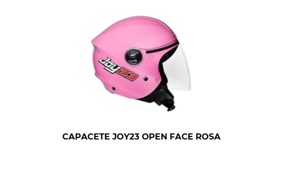 Capacete Joy23 Open Face Rosa - Imagem 2
