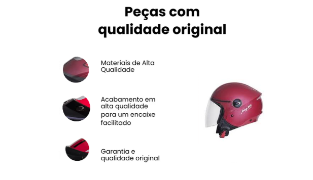 Capacete Joy23 By Taurus Vermelho Perolado - Imagem 4