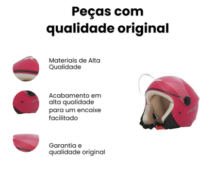 Capacete Joy23 By Taurus Rosa Fosco - Imagem 4