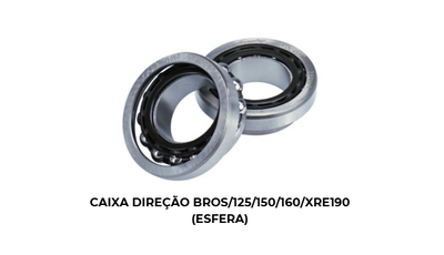 Caixa Direção Bros/125/150/160/XRE190 (Esfera) NXR XRE - Imagem 2