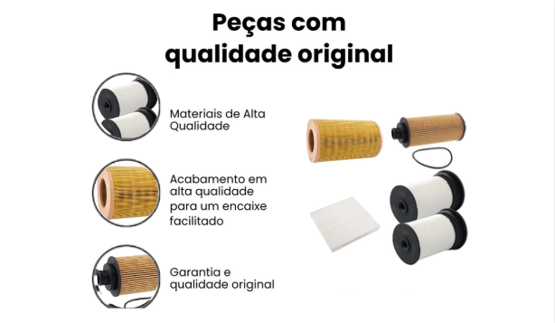 Kit Filtro Chevrolet S10 Trailblazer 2.8D 12-20 WEGA - Imagem 4