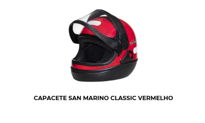 Capacete San Marino Vermelho - Imagem 2